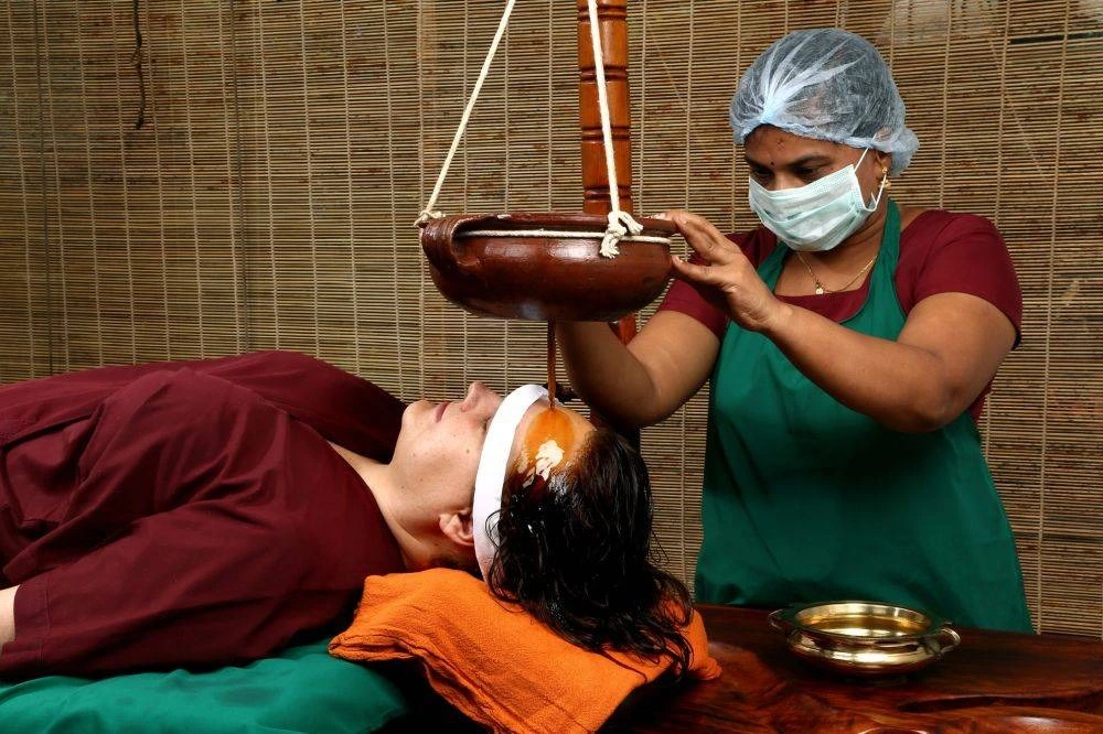 Ayurvedic Psoriasis Treatment Panchakarma therapy session
